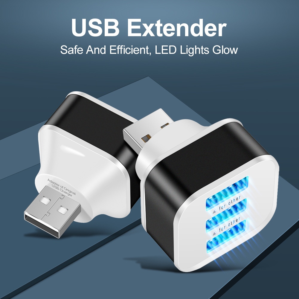 Laptop Charger - 3 Port USB Slots Adaptor USB