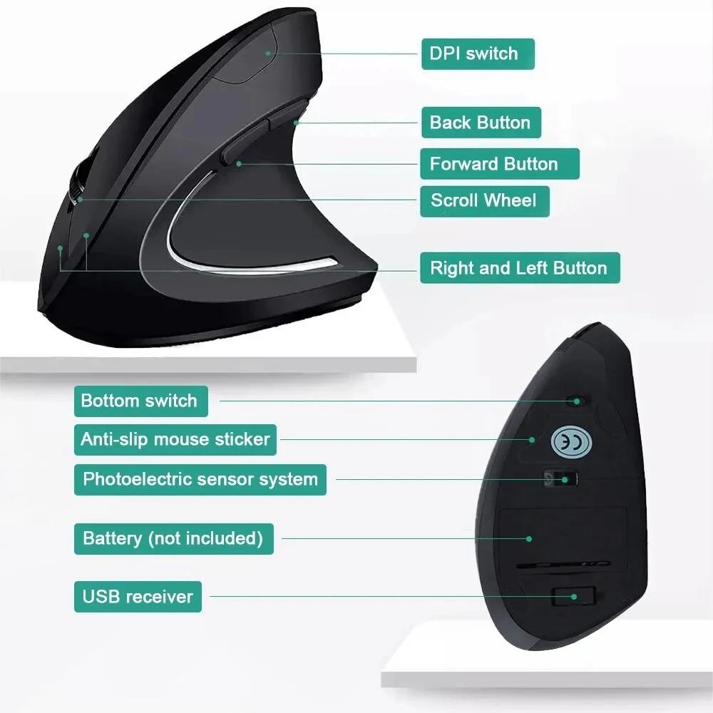 Vertical Mouse Ergonomic Mouse - Laptop Mouse 评论和价格
