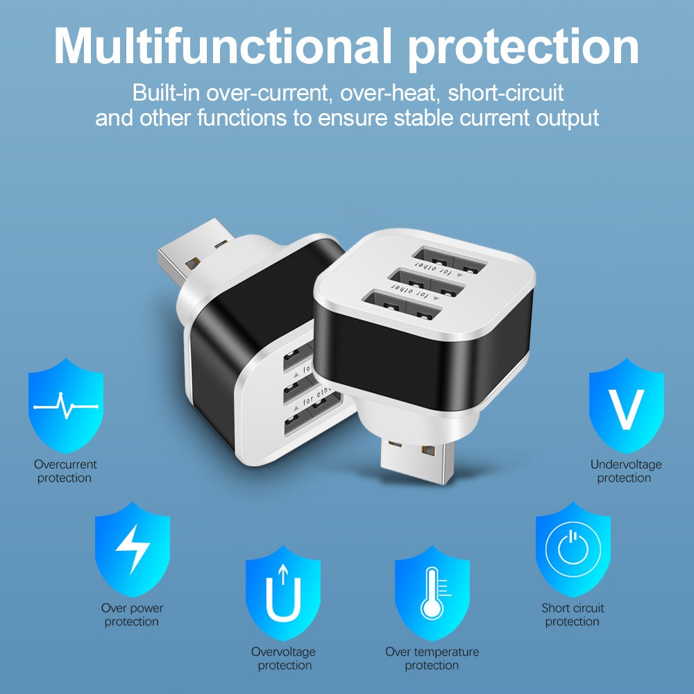 3 Port USB Slots Adaptor USB 3 - Laptop Charger 评论和价格