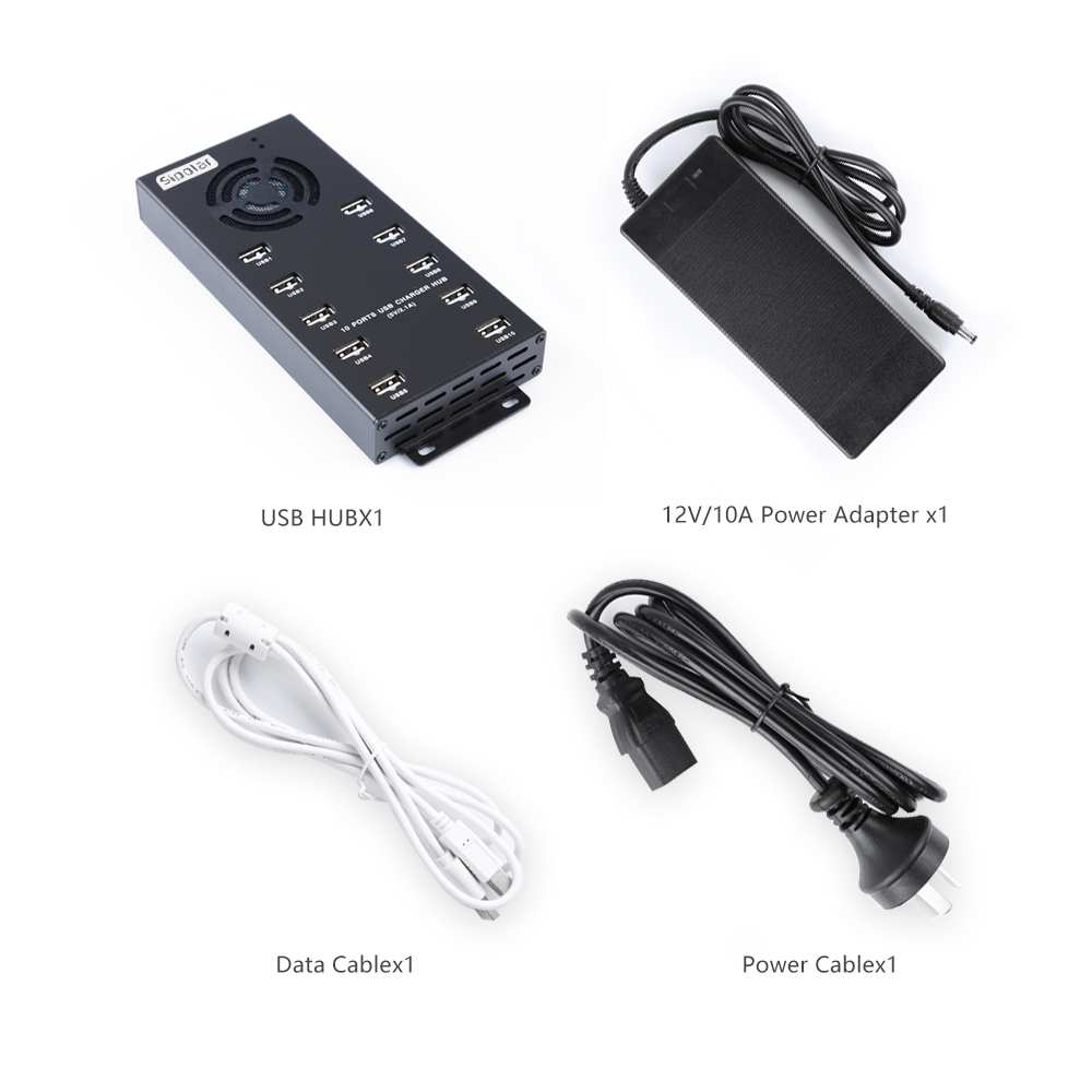 10 Port Fast Charging USB Hub  - Usb Hub 评论和价格