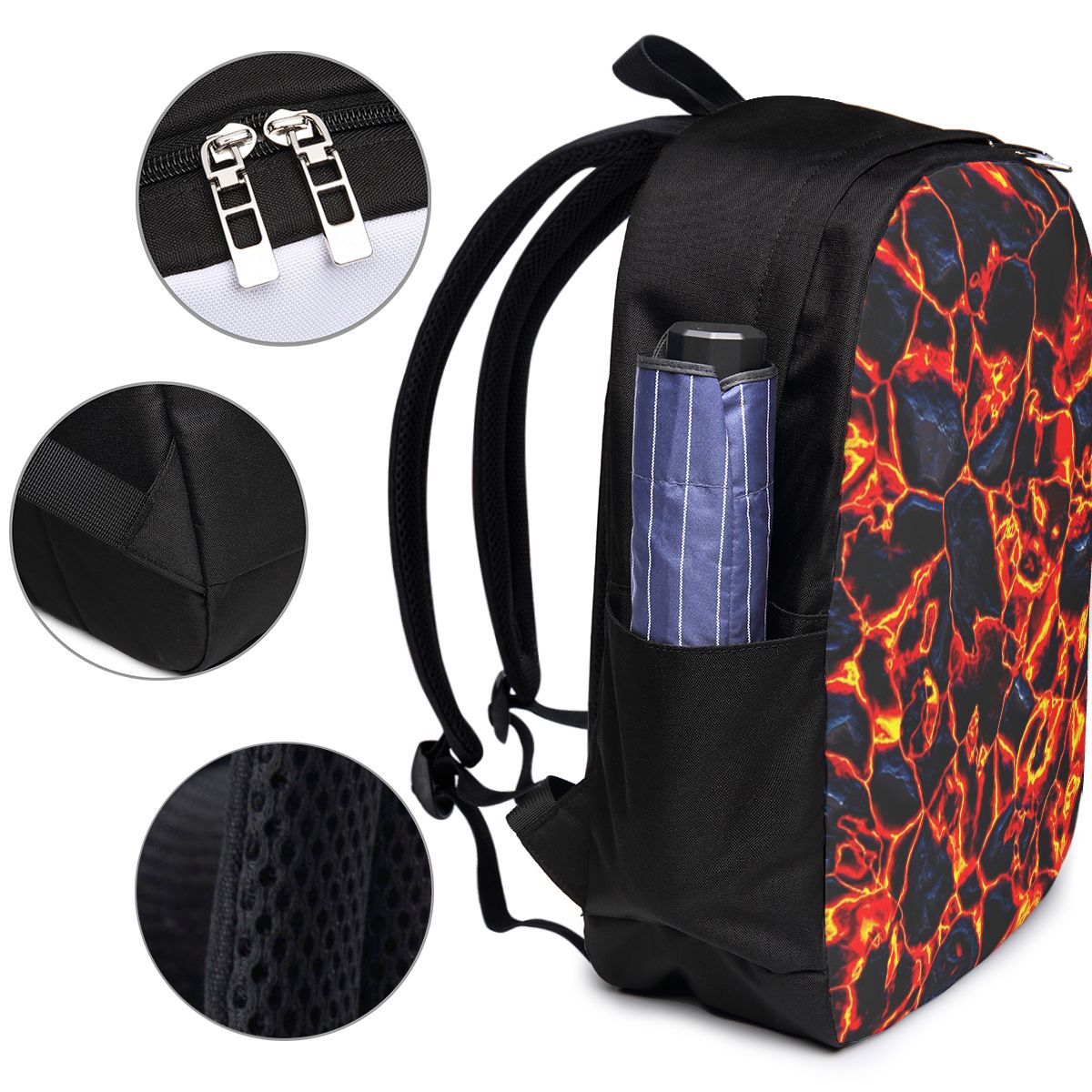Magma Volcano Lava Fire Backpa - Laptop Bag 评论和价格