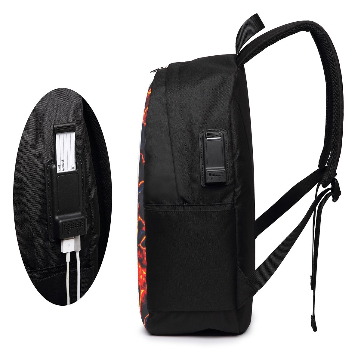 Magma Volcano Lava Fire Backpa - Laptop Bag 评论和价格