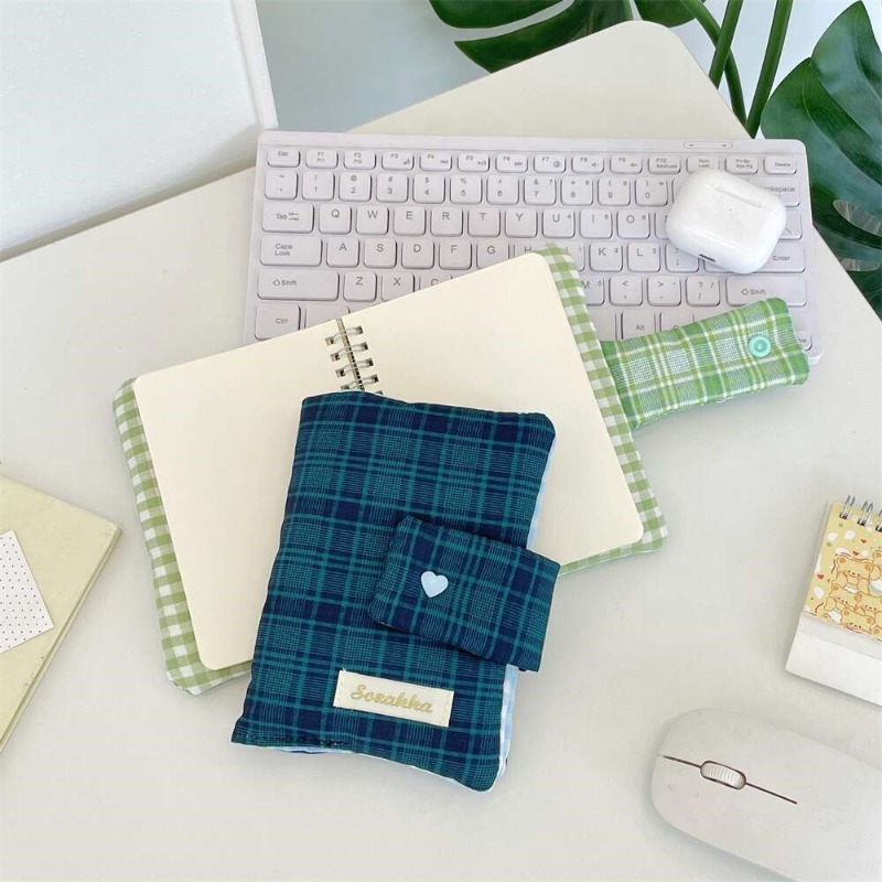 Green White Gingham Hand-journ - Laptop Sleeve 评论和价格