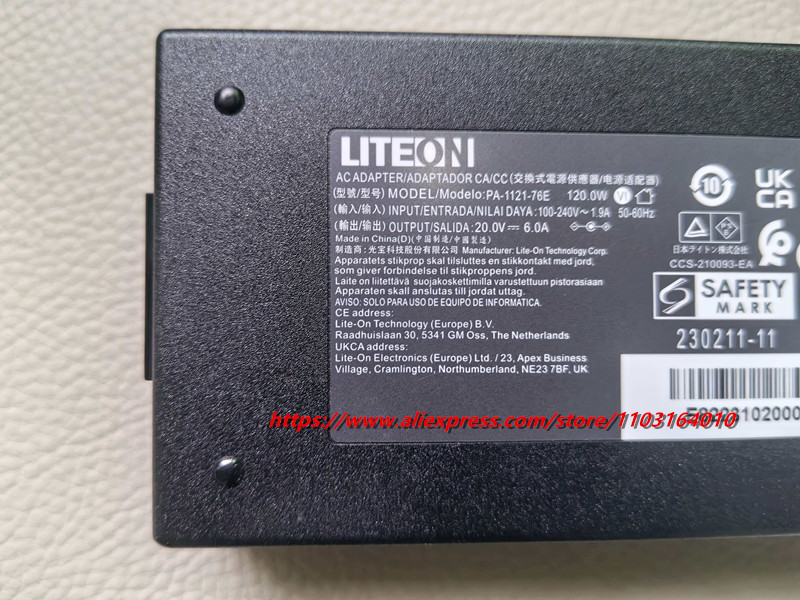Original 20V 6A PA-1121-76E AC - Laptop Charger 评论和价格