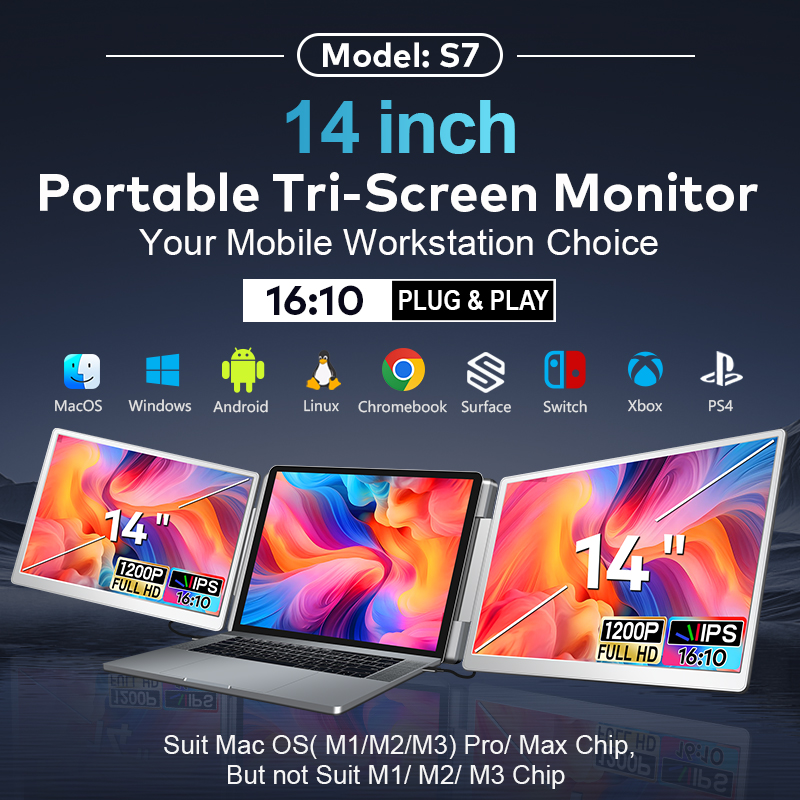 Dual Screen Display Portable L - Laptop Stand 评论和价格