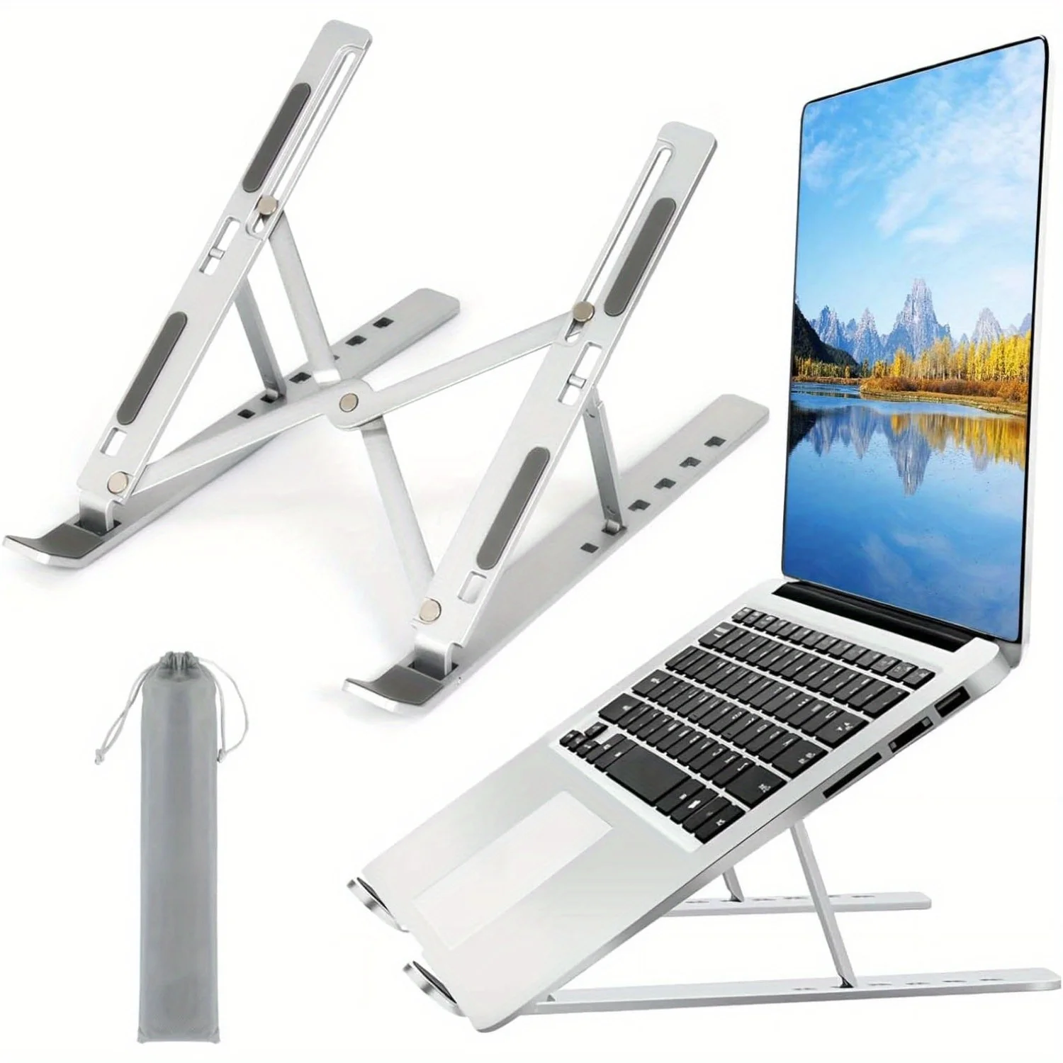 Adjustable Aluminum Laptop Sta - Laptop Cooling Pad 评论和价格
