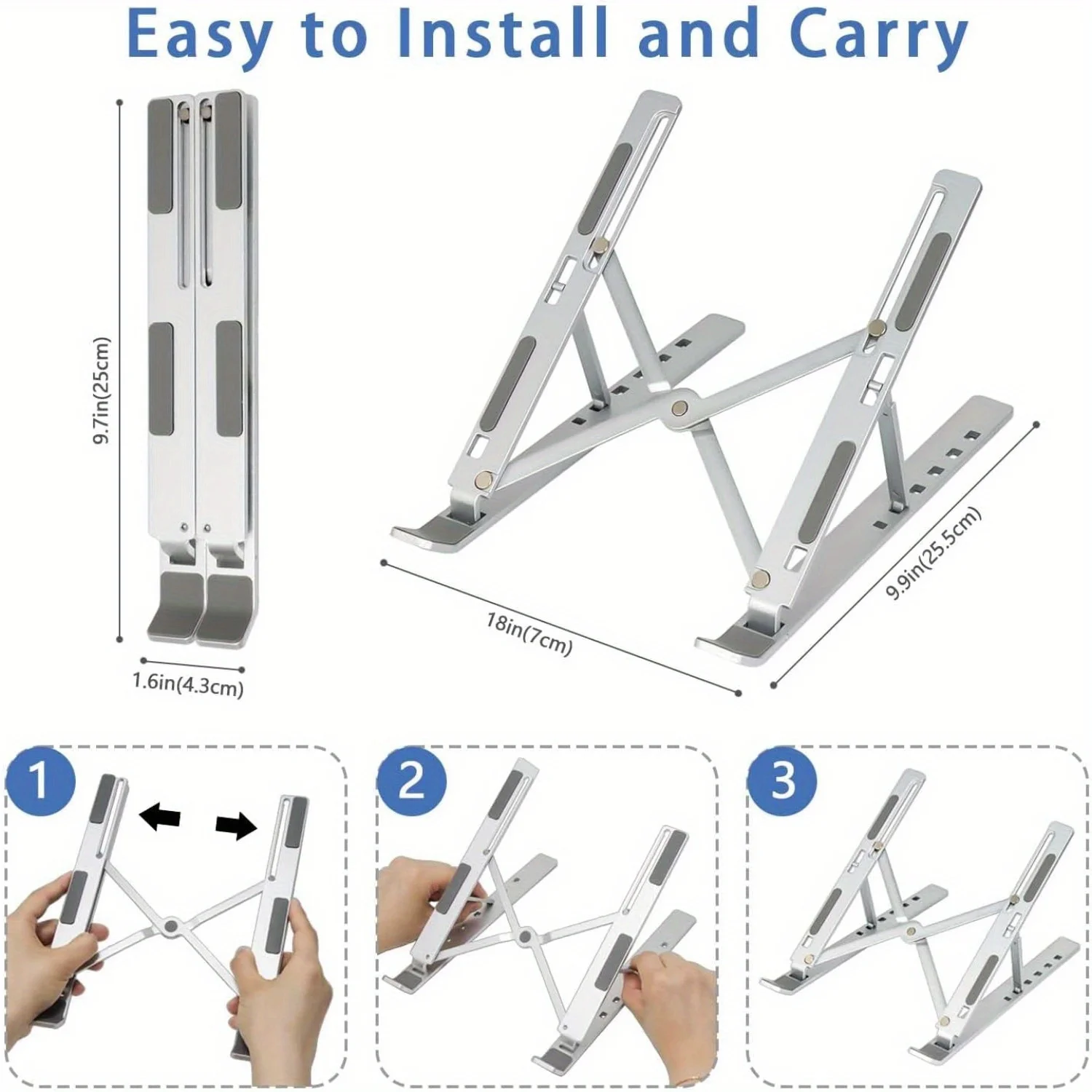 Adjustable Aluminum Laptop Sta - Laptop Cooling Pad 评论和价格