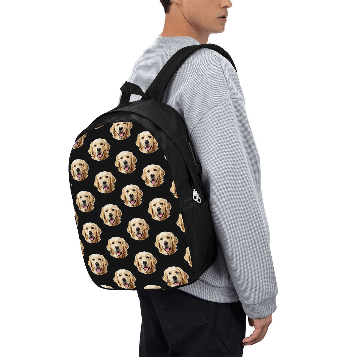 Funny Golden Retriever Face Po - Laptop Bag 评论和价格