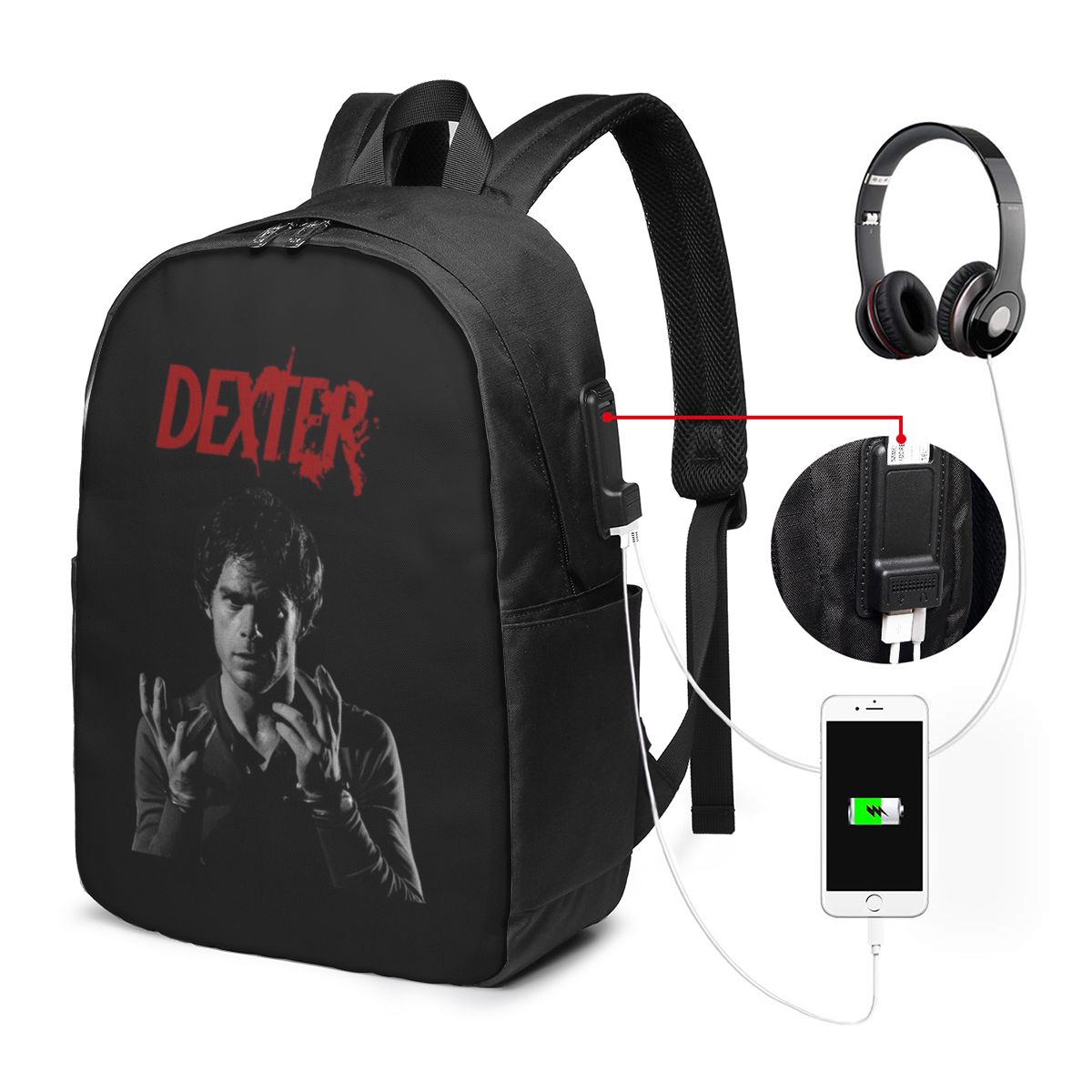 Movie Dexter Morgan Backpack T - Laptop Bag 评论和价格