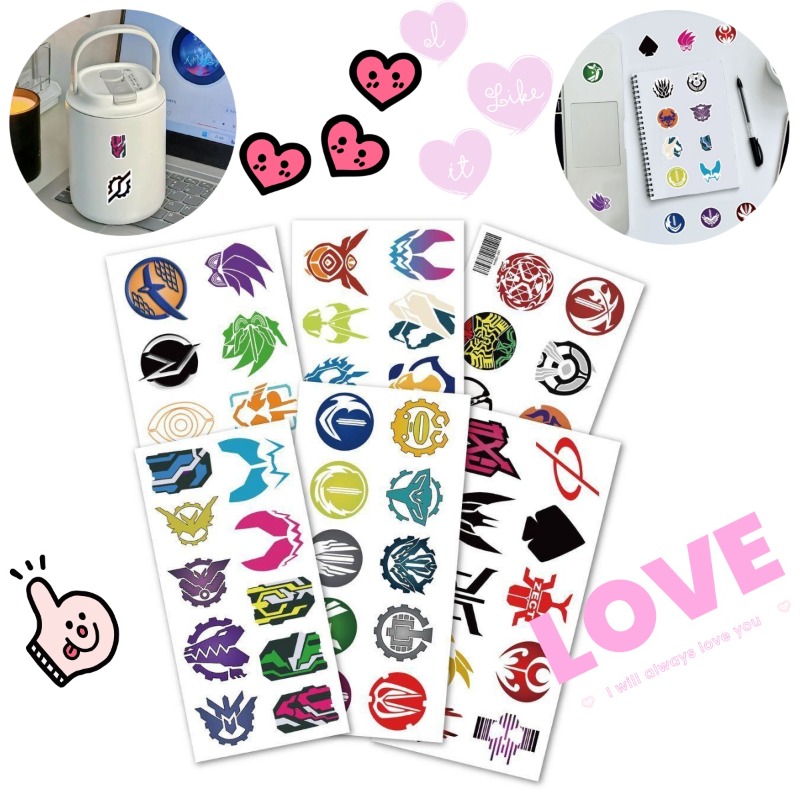 60 Sheets Kamen Rider Logo Sti - Laptop Original Accessories 评论和价格